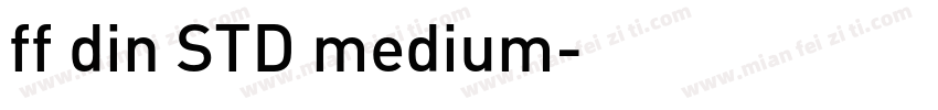 ff din STD medium字体转换